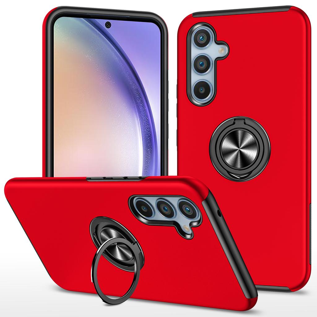 Pour Samsung Galaxy A55 5G Coque Ajustée PC+TPU Housse de Téléphone avec Béquille