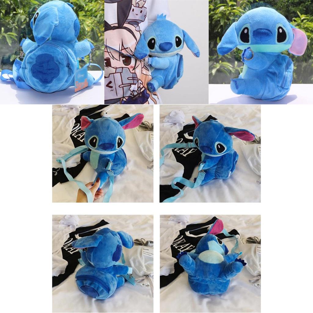 Adorable Lilo Stitch Plush Shoulder Bag With Adjustable Straps For Everyday Use