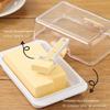 Stylish Japanese Inspired Butter Cheese Storage Case Cutting Tray With Lid For Daily Use Kitchen Accessories