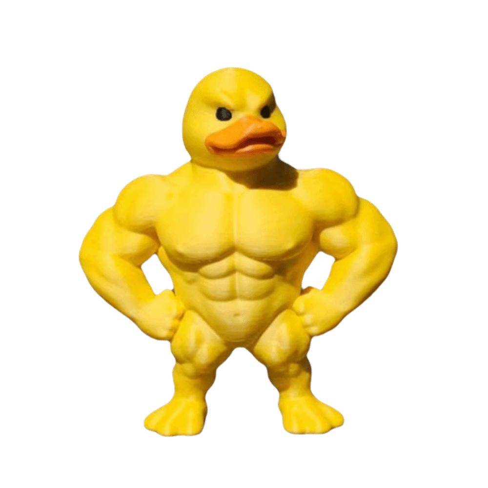 Defined Legs Muscle Duck Statue 3D Printed Muscular Duck Statue  Table Ornaments