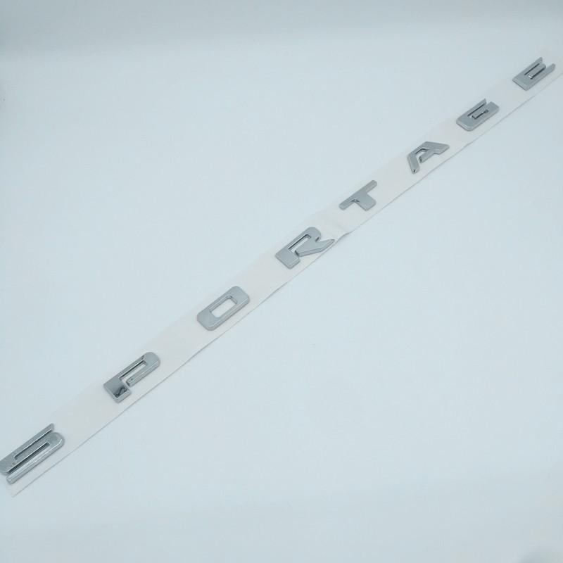 1pcs ABS SPORTAGE car letters front hood Emblem Rear tail trunk badge sticker Decal styling auto Accessories