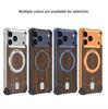 Legiertes Holzgehäuse für iPhone 17 Pro Max 17 Pro Hülle Magnetisch für Magsafe Holzständer Halter Mechanischer Verschluss Walnussschale Funda