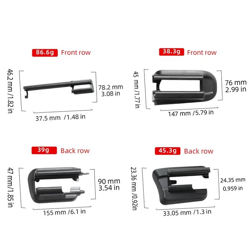 For Mercedes Benz GLC Class W253 2016- Car Front Row Left Right Seat Rail Trim Cover Driver Passenger Seat Cover