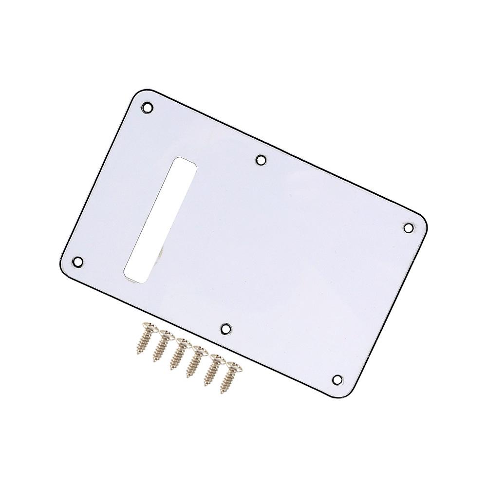 Electric Guitar Three-Layer PVC Back Plate Pickguard Slot Cover for ST Models.