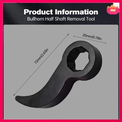 2PCS Pry Bar Wrench Adaptor Head, Upgraded Thickening Half Shaft Crowbar Adapter Repairing-Headtools