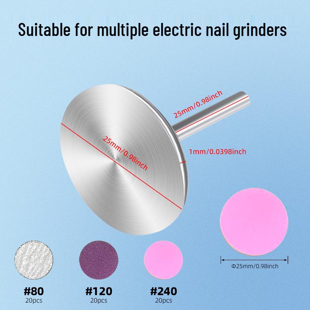 Three-Color 60-Piece Nail and Foot Sanding Sheets Set: For Nail and Skin Grinding, Repair, Callus Removal, Replaceable Sheets