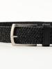 Beams Heart Men's Canvas Belt, Elastic Mesh, Charcoal.G, Large