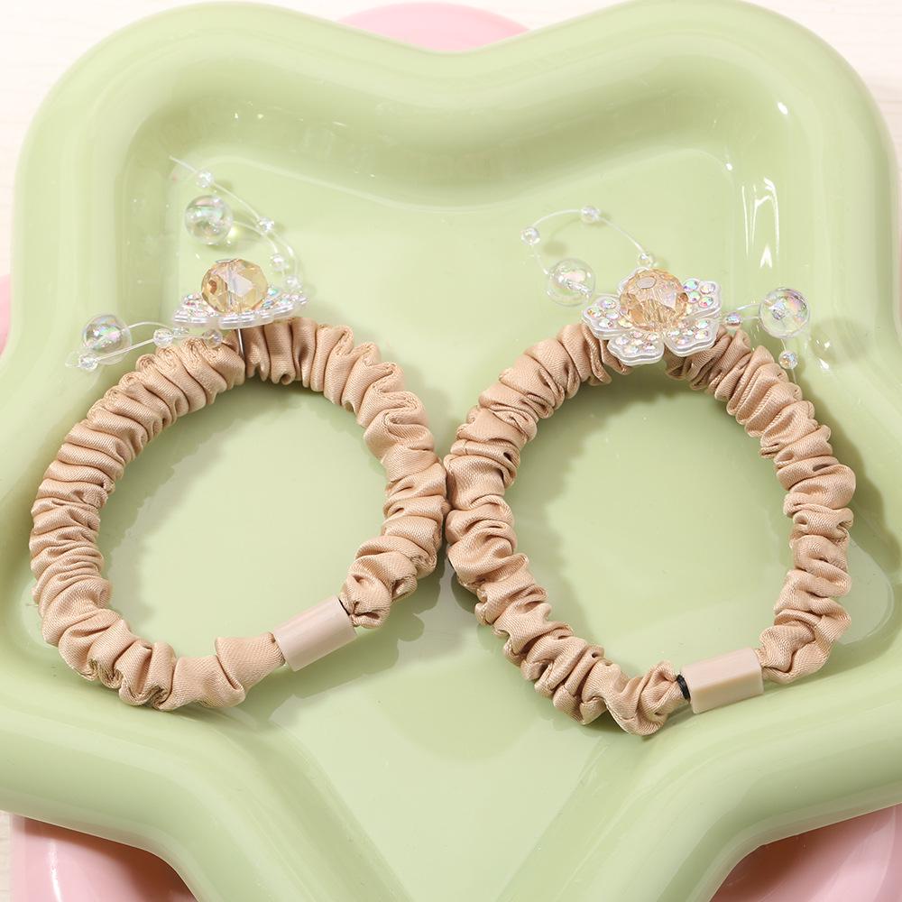 Elegantes Perlenblumen-Haargummi - Französisch & Koreanisch inspirierter Haarschmuck 2025