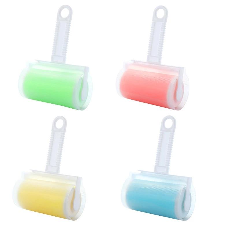 Washable Clothes Hair Sticky Roller Reusable Portable Home Clean Pet Hair Remover Sticky Roller Carpet Bed Sofa Dust Collector