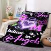1pc To Mom I Love Blanket - Perfect Gift for Birthdays, Christmas & Halloween- Soft, Warm & Versatile yy250909181