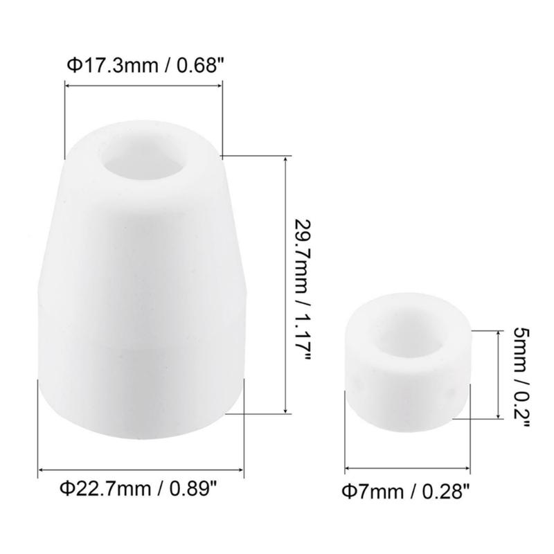 Extended Long Tip Electrode & Plasma-Cutter Nozzles Consumable Kits For CUT-40 LGK-40 PT-31 Plasma-Cutting Torch Fitting