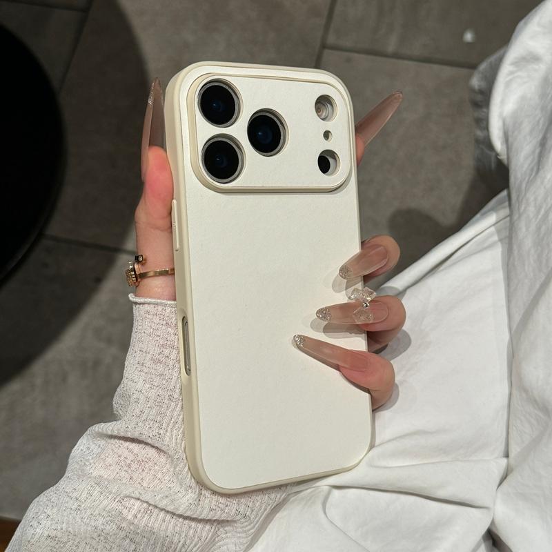 Luxury Matte Cortex Plain Phone Case For For Iphone 11 12 13 14 15 16 17 Pro Max Plus Air Shockproof Bumper Back Cases Cover