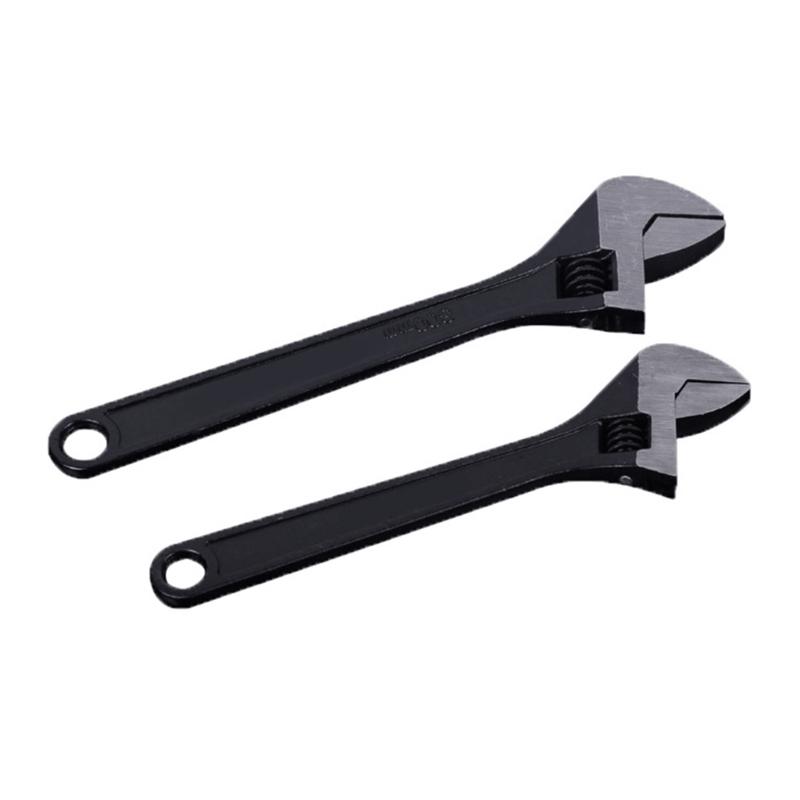 Large Opening Adjustable Spanner Monkey Wrench Adjustable Angle Slide Wrench 8/10/12inch Household Tool