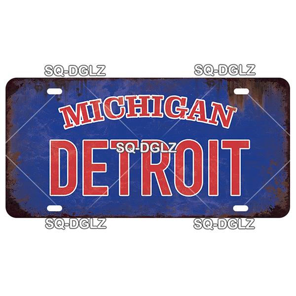 USA EAST City BOSTON MIAMI 15x30CM Plate Sports Tin Sign State Wall Decoration Metal Sign Home Decor Painting Plaques Art Poster