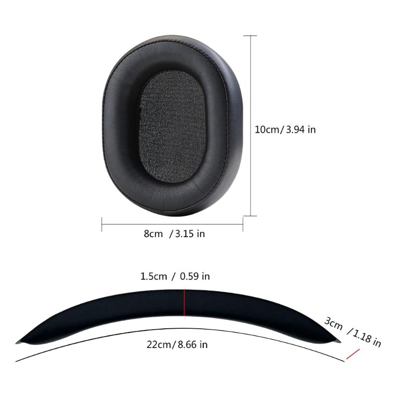 Replacement Headband Cushions Earpads For HS55 HS55 HS65 Enhanceds Comfort with Soft Sponges Ear Pad