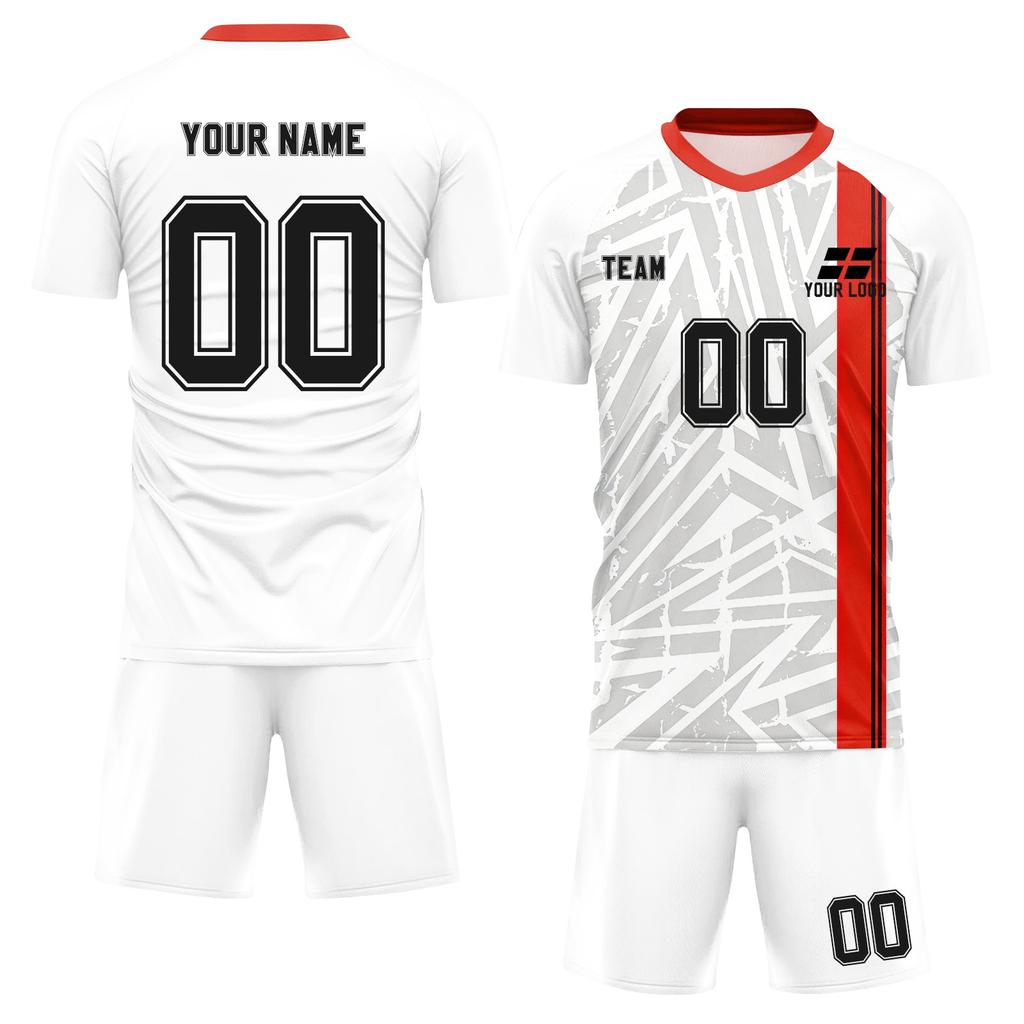 Personalised Shirts Kit Mens Girls With Name Number Custom Football Jerseys For Boys Training Suit
