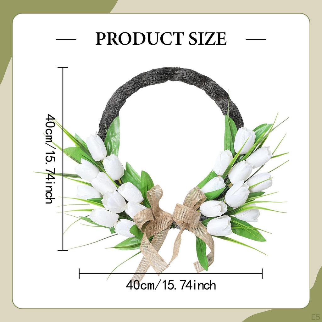 Artificial Garland for Spring And Summer, Ideal Front Door, Home Decor, Parties, Garden,