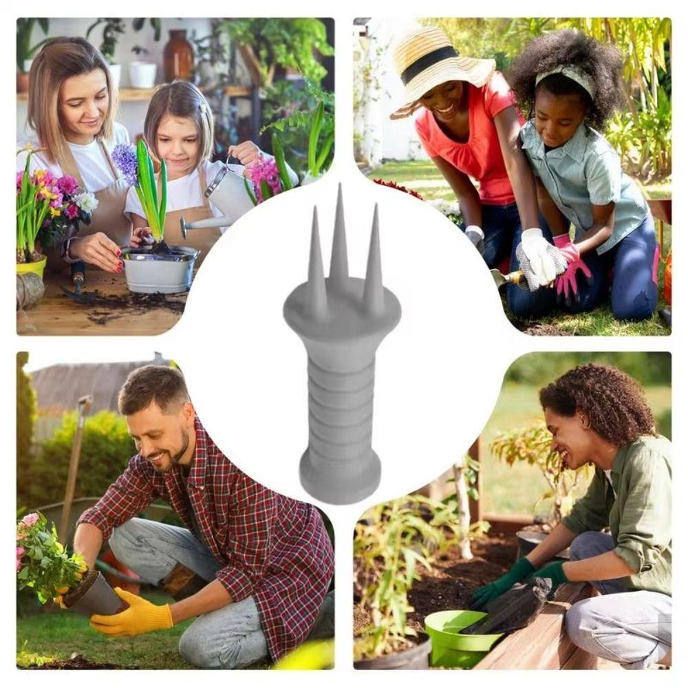 Storage Hole Weeding Tool Ergonomic Grip Cultivator Digging Fork Manual Aerator  Plant Care
