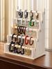 Wooden Bangle Storage Rack Multi Layer Bangle Scrunchie Organizer Multi-Function Jewelry Organizer for Watch Bracelet Scrunchie