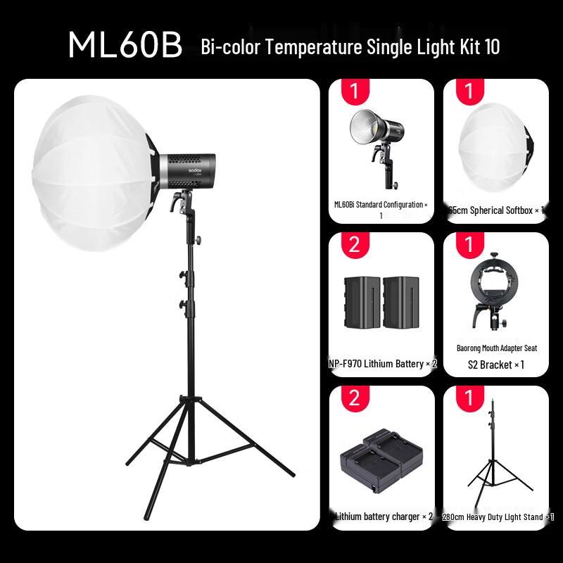 Godox ML60Bi Bi-color LED Video Light