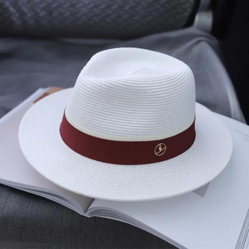 Big Head Designer Sun Hat  Panama Straw Hat  Large Size Summer Women/Men Wide Brim Beach Hat UV Protection Fedora Birthday Gift