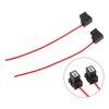 2PCS Light Bulb H1 Female Socket Elbow Plug and Play with 1mm Wire Harness for DC 12V24V