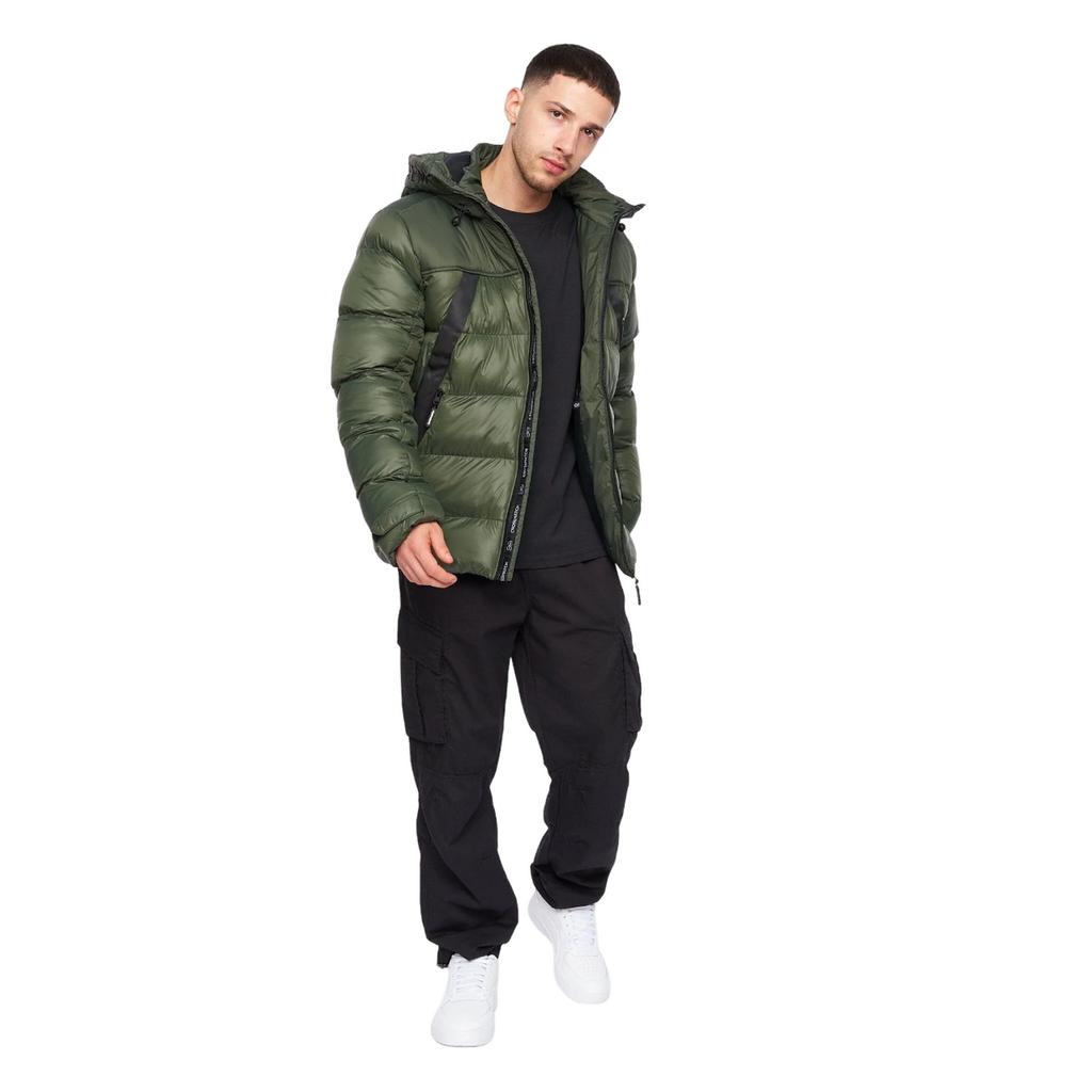 Crosshatch Pánská bunda s kapucí Craystore Puffer