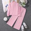 Toddler Teen Boys Girls Spring Striped Outfit Set Sizes 130-170cm