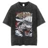 Anime Jujutsu Kaisen Itadori Yuji Ryomen Sukuna Graphic Washed T Shirt Men Vintage Cotton T-shirts Harajuku Male Casual TShirt