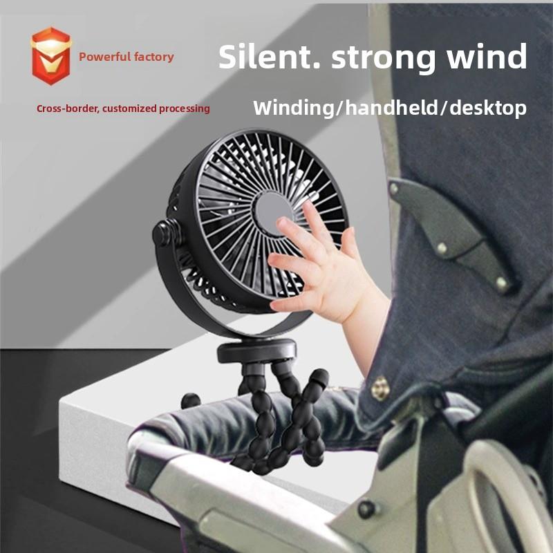 Ventilador portátil de mano USB recargable mini ventilador silencioso para camping y viajes