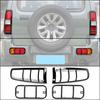 SHINEKA Lamp Hoods For Suzuki Jimny 2007-2017 Car Tail Light Lamp Rear Fog Light Decoration Cover Trim Kit Exterior Accessories