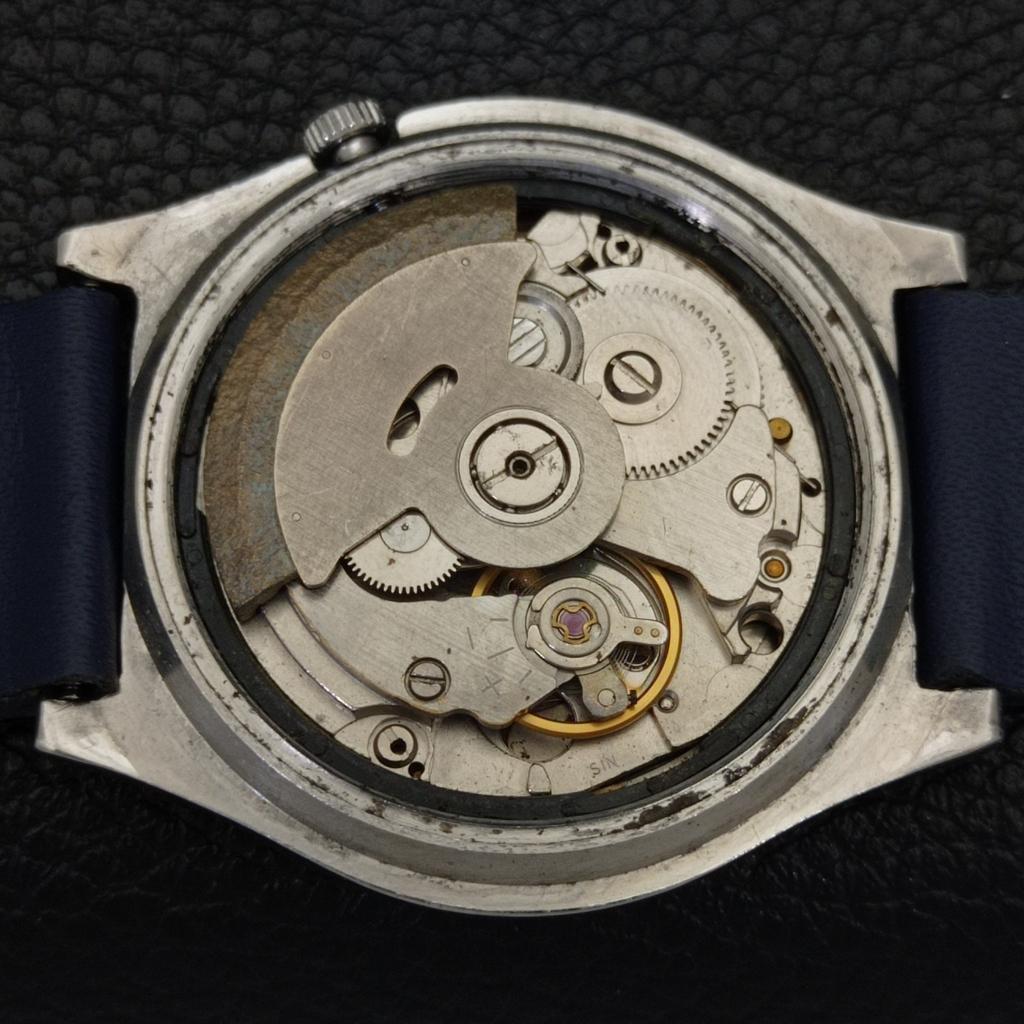 SEIKO 5 AUTOMATIC JAPAN MENS VINTAGE BLUE COLOR DIAL WATCH a701529-5 R206b-a701529