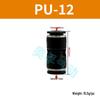 Black Pneumatic High-Pressure Air Hose Quick Connect Fitting, Variable Diameter (4 To 16mm), PU Straight Pneumatic Component