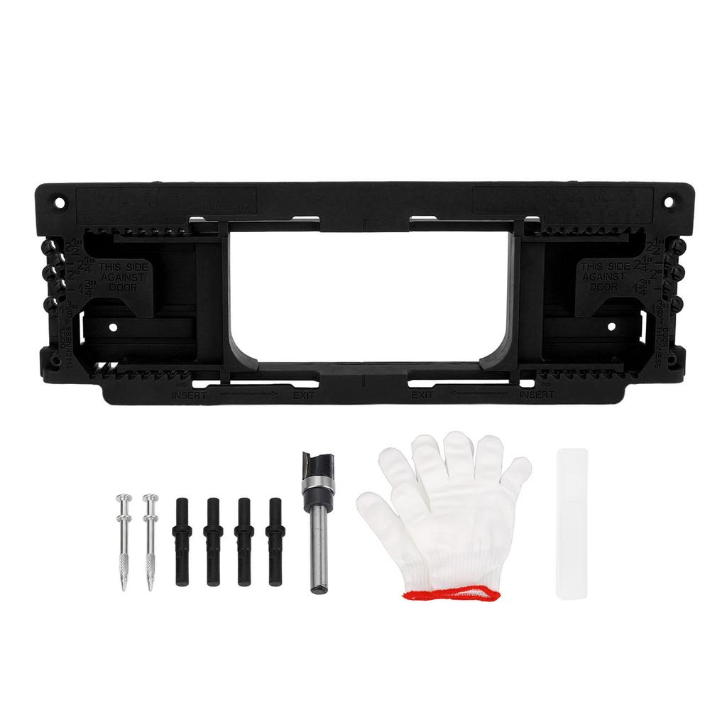 Türpfosten Scharnierfräslehren-Set Einsteckschablone für Oberfräse 212 Zoll bis 6 Zoll 8 Scharniergrößen 138 Zoll bis 212 Zoll