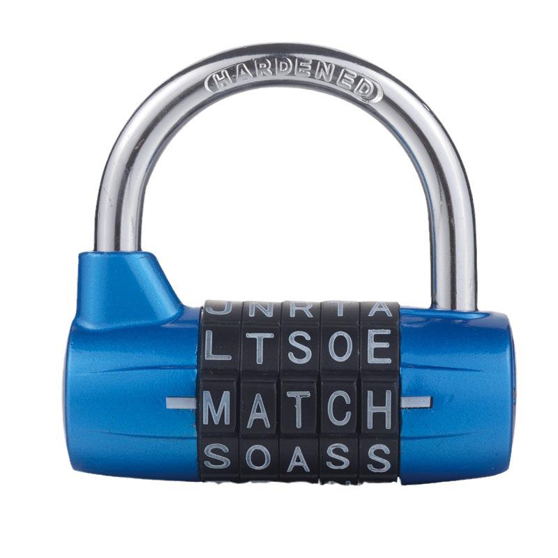 5-Digit U-Shaped Mechanical Combination Padlock