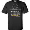 Gadsden und Culpeper Politische Korrektheit Tyrannei T-Shirt - Schwarz
