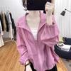 WURHUDC Sheer Lightweight UV Sun Long Everyday Commuting Hoodie, Outerwear, Protection, See-Through Jacket, Thin, Spring, Summer, Autumn, Women's Top,