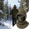 Winter Hood Hat Windproof Warm Adjustable Drawstring Headwear Winter Face Hood For Cold Weather Cycling Outdoor Work Hiking