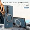 360 Rotating Magnetic Phone Case for Samsung Galaxy Z Fold 7 6 5 4 for Magsafe Wireless Charging Leather Hinge Protection Cover