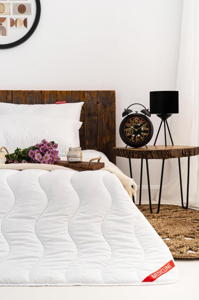 2 Poduszki  + kołdra zestaw całoroczna biała mikrofibra