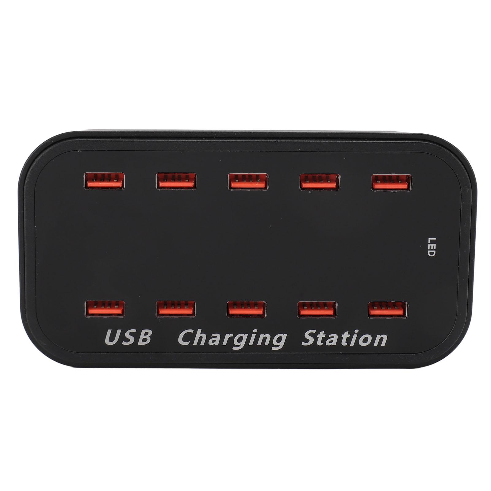 

Профессиональное зарядное устройство USB с несколькими портами 100 Вт 5 В‑2,4 А 1 А, эффективная высокоскоростная безопасная зарядка через USB 10 ports