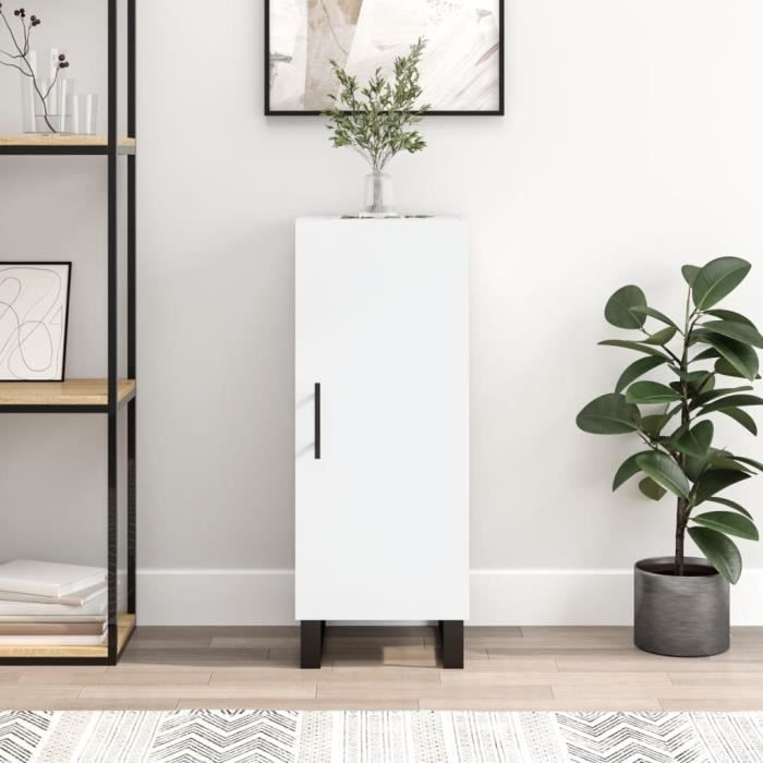 VidaXL Buffet blanc 34,5x34x90 cm bois d'ingénierie 828564