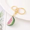 Creative Watermelon Alloy Keychain  Fruit Key Rings Handbag Decorative Pendant Ornaments Gift