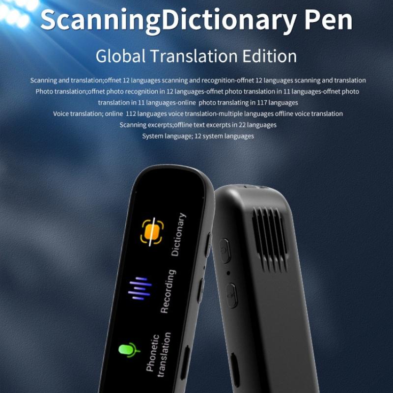 A26S Scan Translation Pen Exam Reader Voice Language Translator Device with Touchscreen WiFi/Offline Function for Students Learners Globally Universal