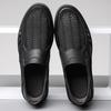 Schuhe für Herren Sommer Atmungsaktives Mesh Lederschuhe Outdoor Freizeitschuhe Herren Weiche Sohle Fahrschuhe Slipper Loafer