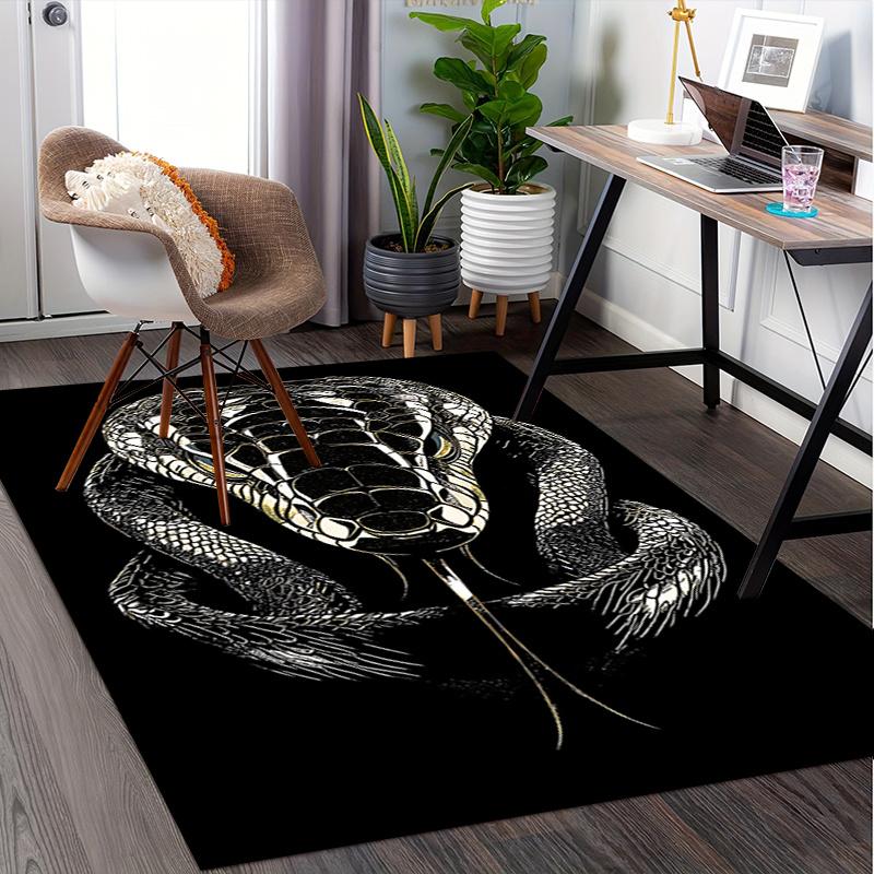 Office Carpet Chair Mat: Luxury Snake Skin Design for Home Decor, Office Use, and Gift Perfect for Bedroom, Living Room, and All Rooms