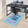 Office Rug Stitch, Flowers theme 3D Printed Anti-Slip Rug-Machine Washable for Living Room