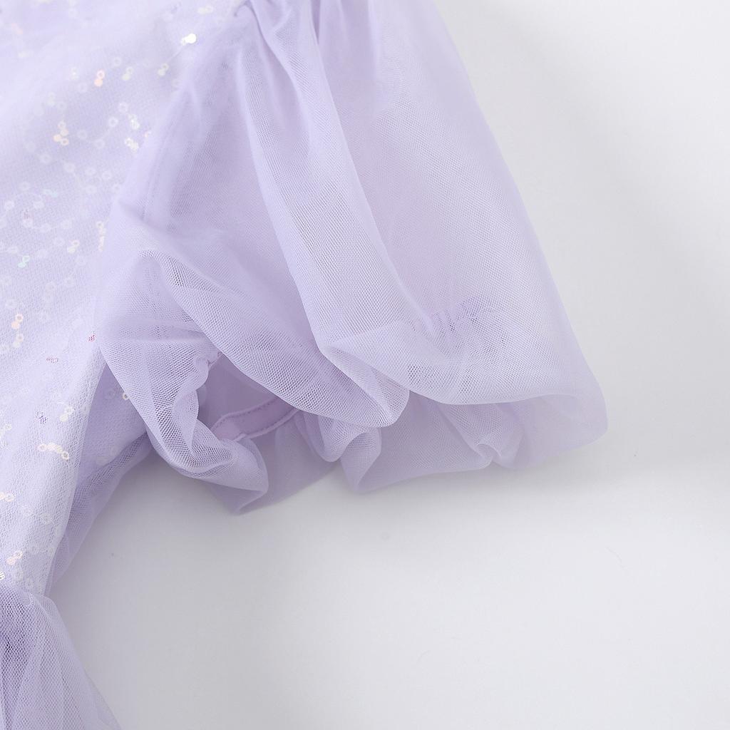 Sweet Mesh Bubble Sleeve Princess Skirt for Girls