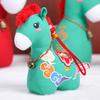 12/15/22/32Cm  Horse Stuffed Toy Sets Embroidered Good Luck Letter Print Chinese Zodiac Horse Cute Embroidery Lucky Horse Animal