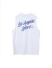 Enbiei Team Lettering Bag Mesh Sleeveless White
